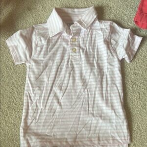 Crewcuts Light Pink Striped Polo Shirt for Kids
